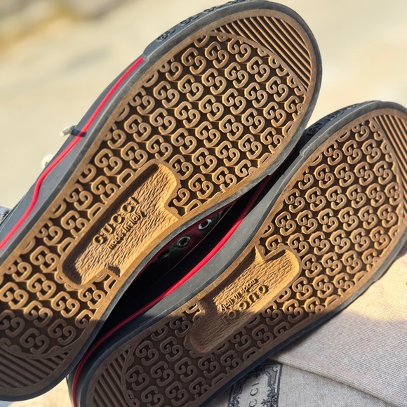 Men’s Gucci tennis 1977 low top sneakers size 5 made in Italy - Picture 15 of 16